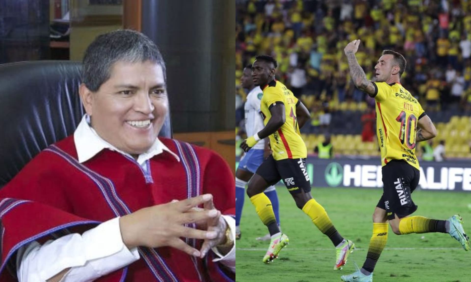 El presidente de Mushuc Runa fue muy crítico siempre con el Ídolo, pero ahora le cumplirán un sueño.