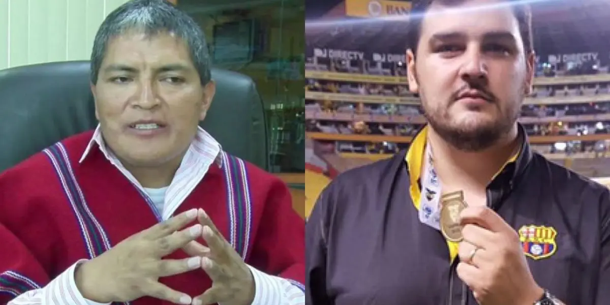 El presidente de Mushuc Runa se dio tiempo para dedicarle unas palabras a Álvarez