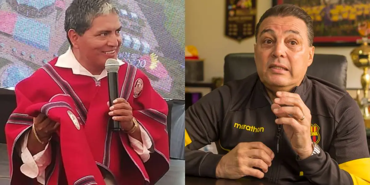 El presidente del Ídolo habló con Luis Chango por la ayuda que le dio.