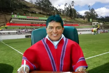 El presidente vitalicio de Mushuc Runa anunció los nuevos trajes que usará el plantel profesional
