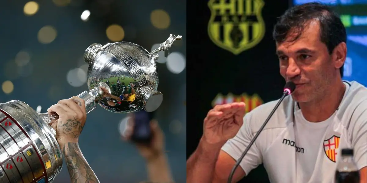 El técnico argentino quiere el primer título internacional para el Ídolo.