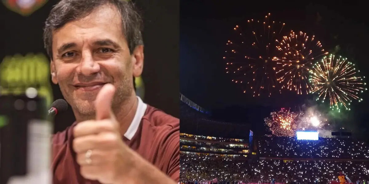 El técnico del Ídolo fue importante en la presentación del equipo.