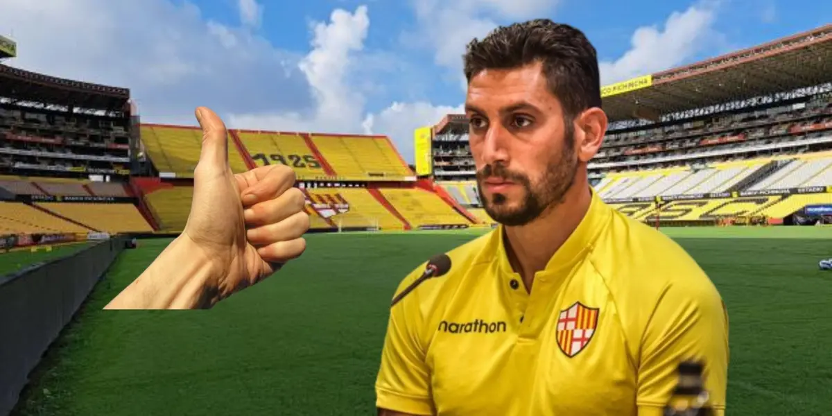 El volante central habló en rueda de prensa y dejo sus impresiones del partido y esta nueva era en Barcelona SC