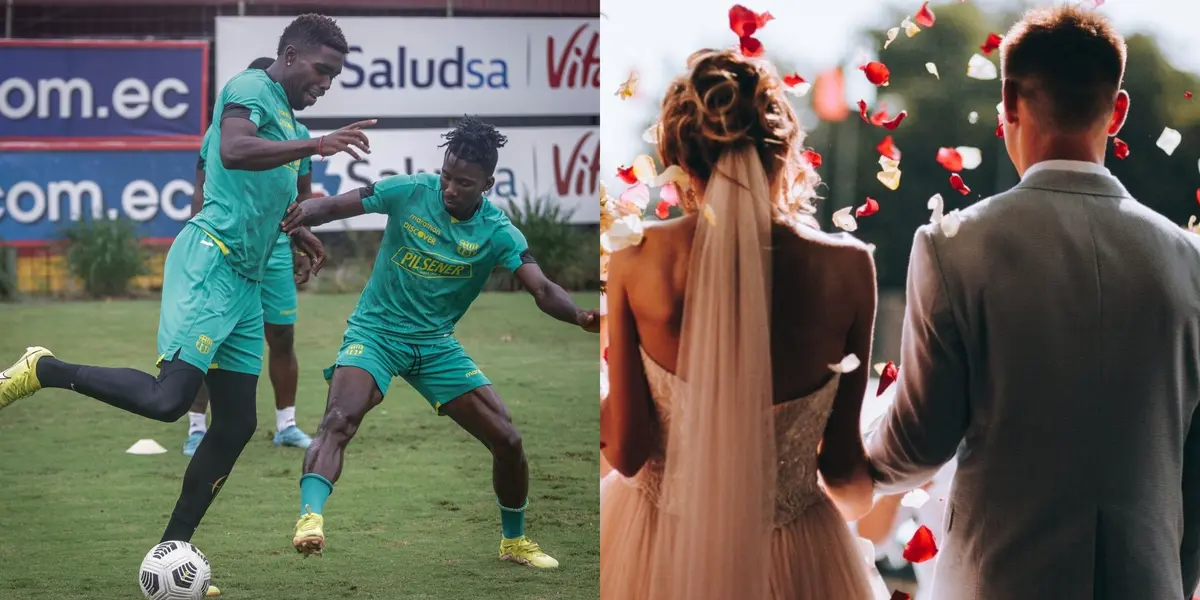 El volante se casó fuera del país mientras sus compañeros entrenan.