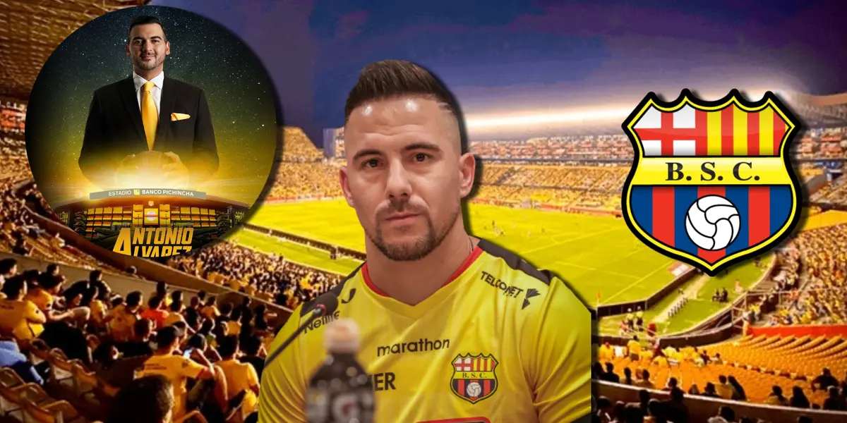 Esto decidieron con Bauman, ayer no estuvo en la Noche Amarilla con Barcelona SC