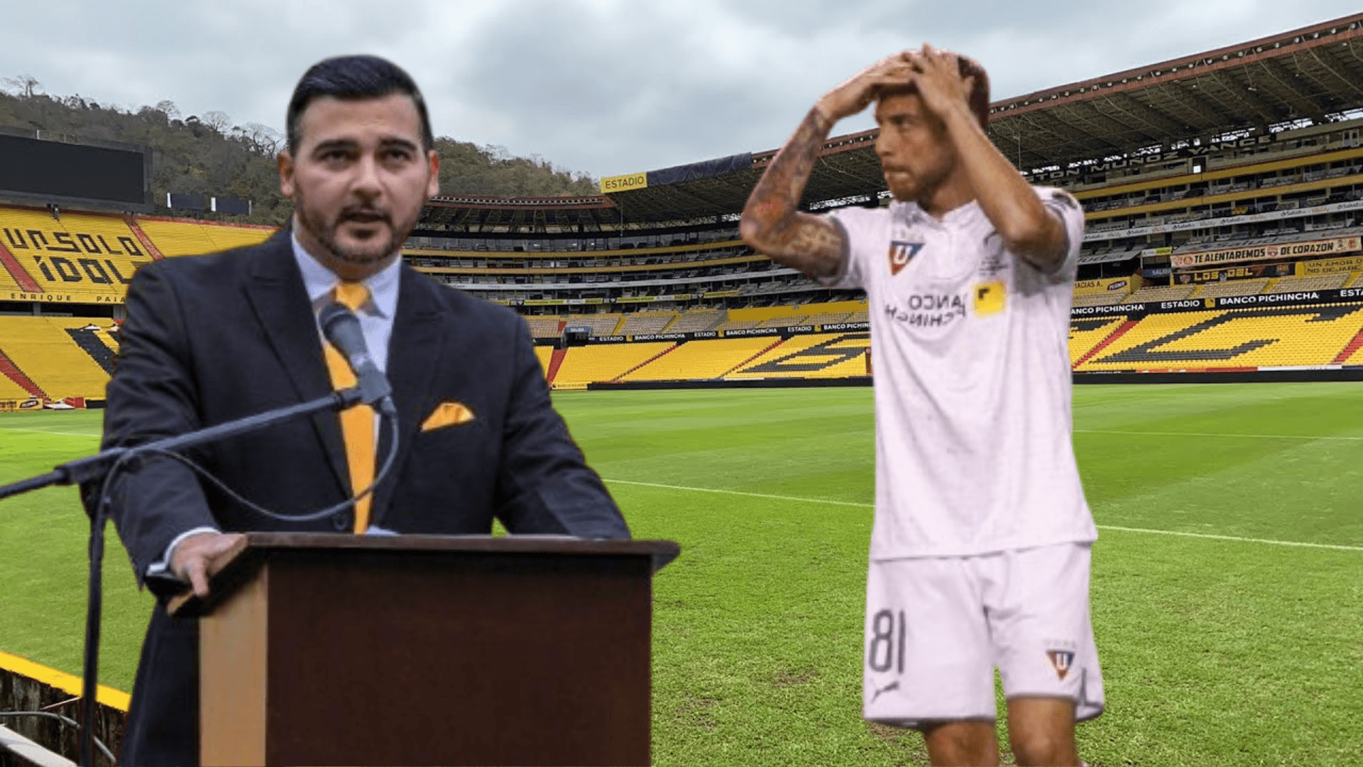 Ezequiel Piovi y Antonio Álvarez (Foto tomada de: Barcelona SC/API)