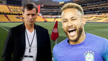 Fabián Bustos y Neymar (Foto tomada de: Barcelona SC/API/Transfermarkt)
