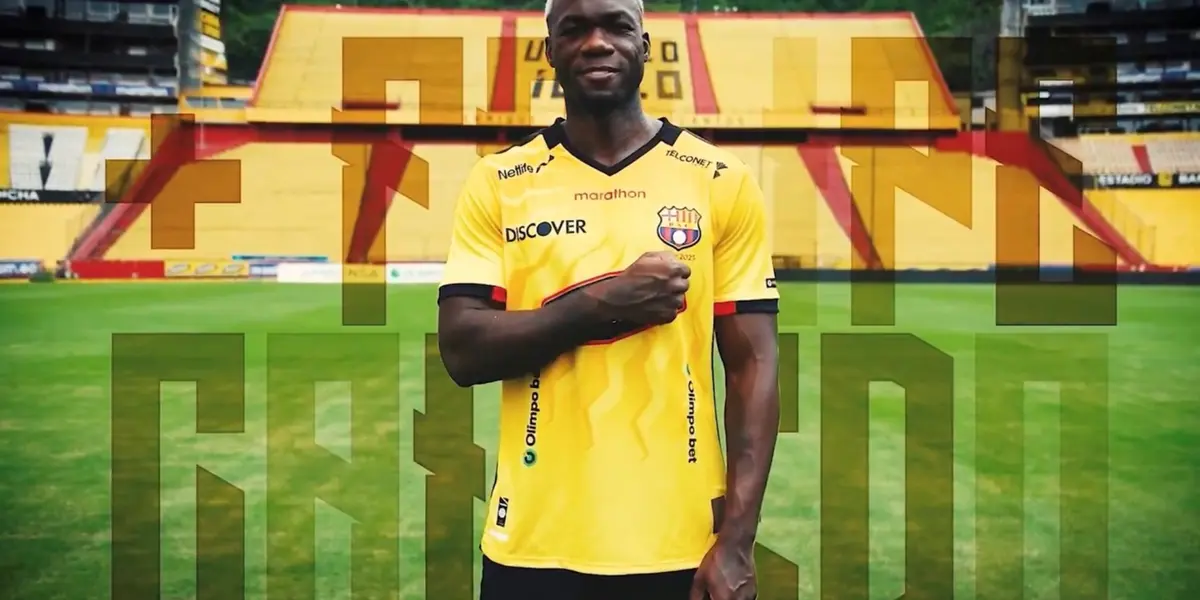 Felipe Caicedo en Barcelona SC / Foto tomada de: Barcelona SC
