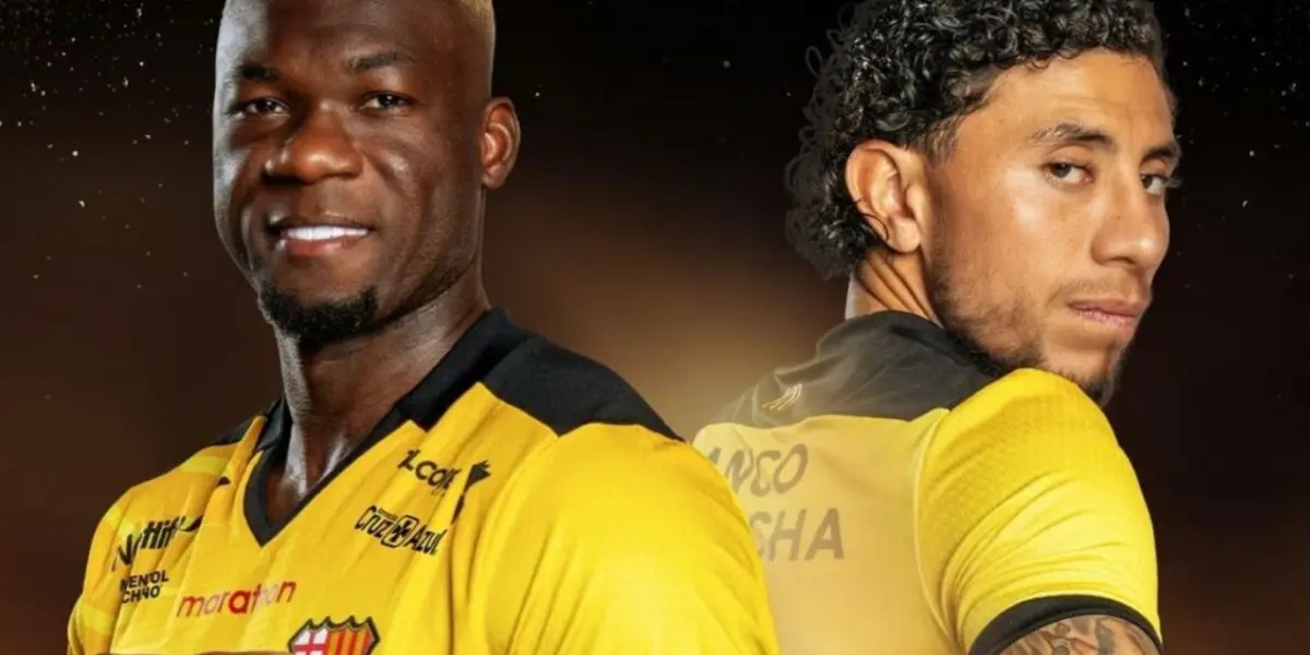 Felipe Caicedo y Joao Rojas / Foto tomada de: Barcelona SC