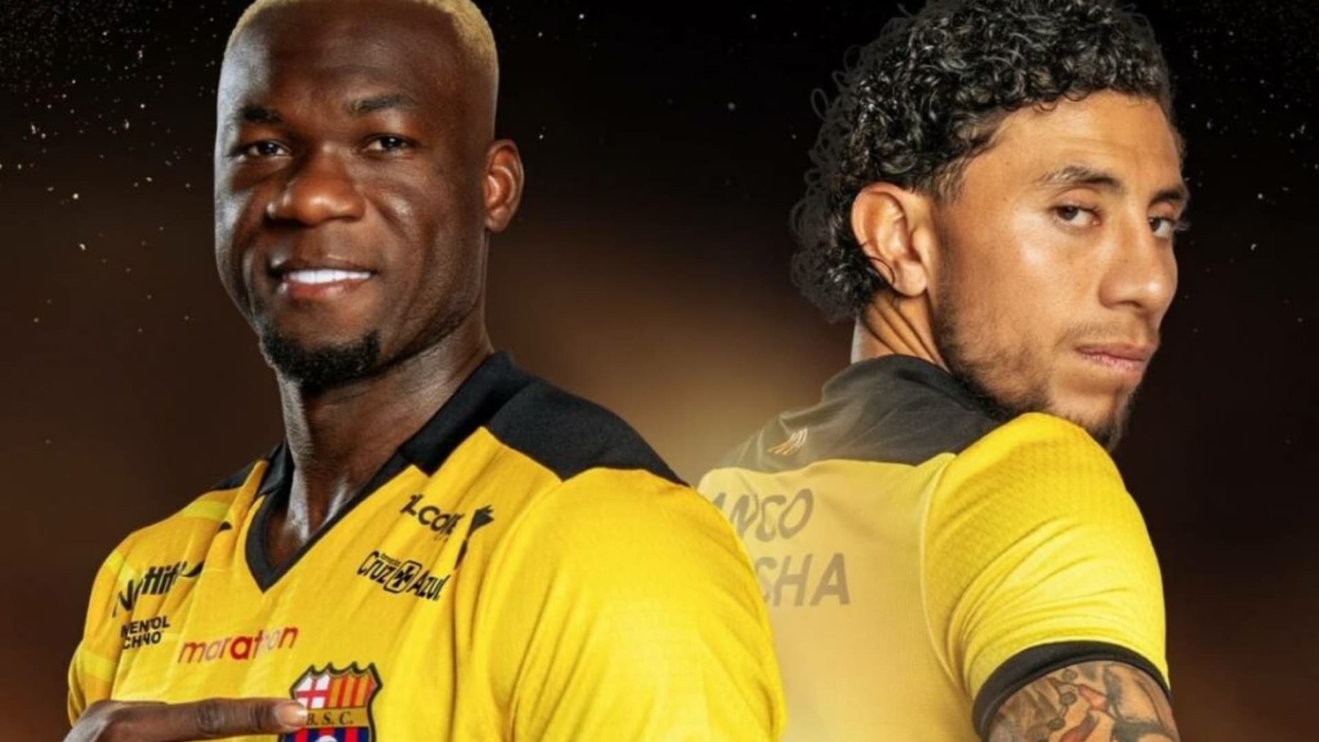 Felipe Caicedo y Joao Rojas / Foto tomada de: Barcelona SC