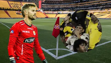 Javier Burrai e hinchas de Barcelona SC (Foto tomada de: Barcelona SC/API/X)