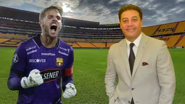 Javier Burrai y Carlos Alfaro Moreno (Foto tomada de: Barcelona SC/API)