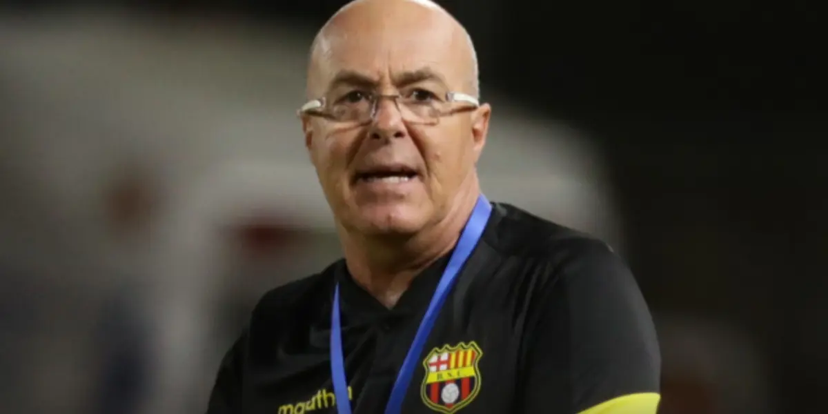 Jorge Célico apareció luego de la derrota que tuvo Barcelona SC a manos de Aucas, en la final de ida del Campeonato Ecuatoriano