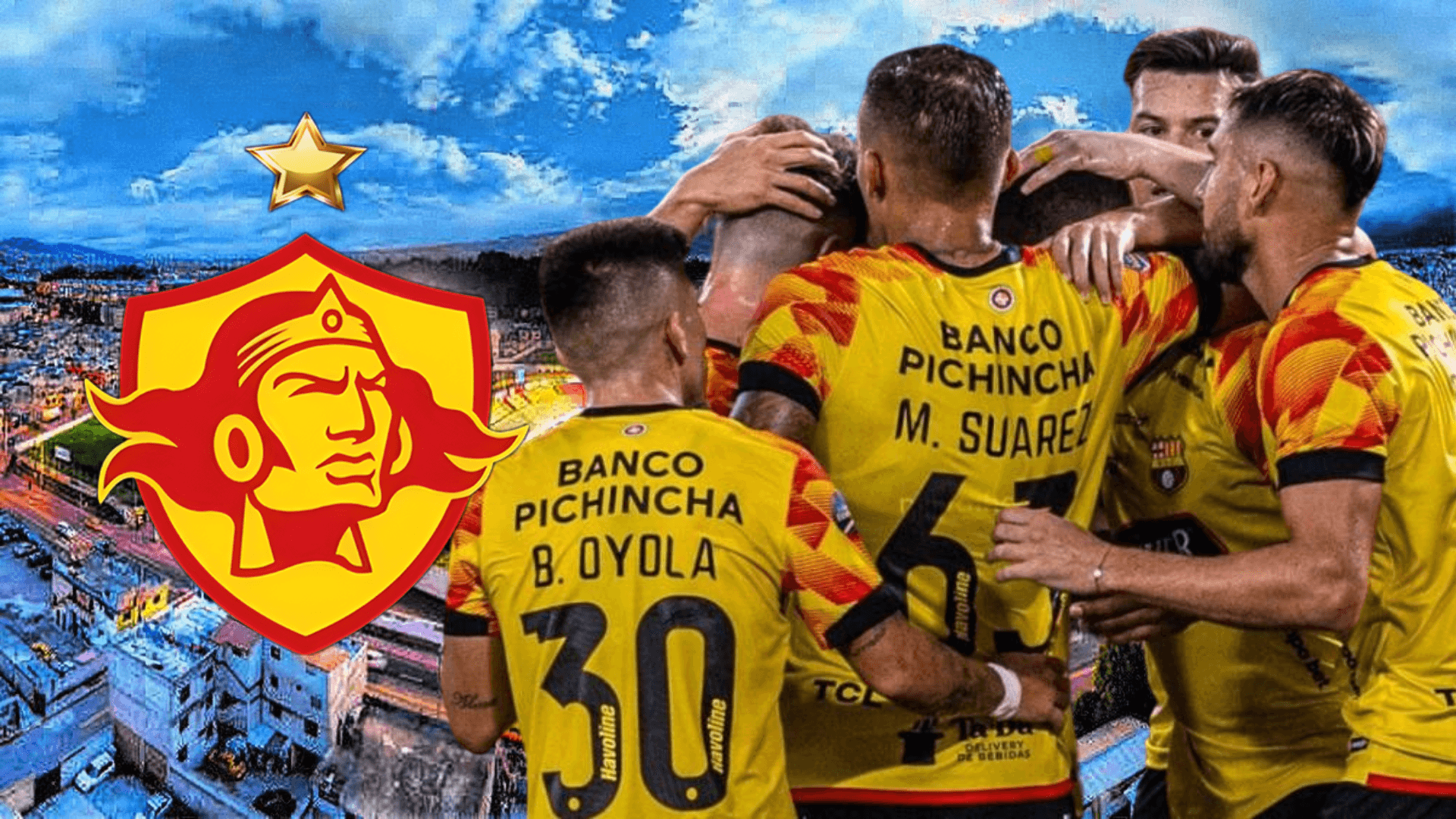 Jugadores de Barcelona SC (Foto tomada de: Aucas/API/Wikipedia)