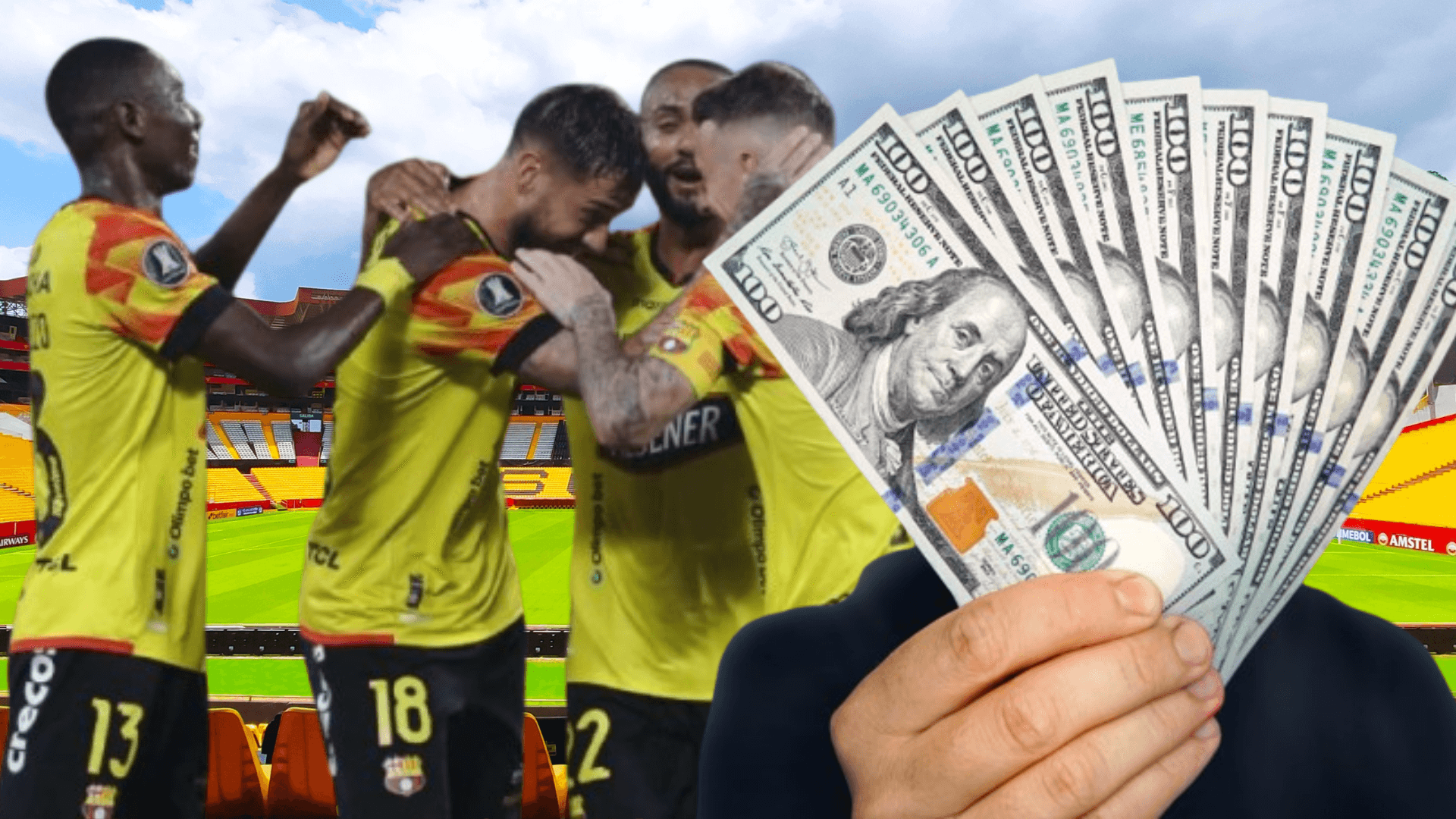 Jugadores de Barcelona SC (Foto tomada de: Barcelona SC/API/El Universo)