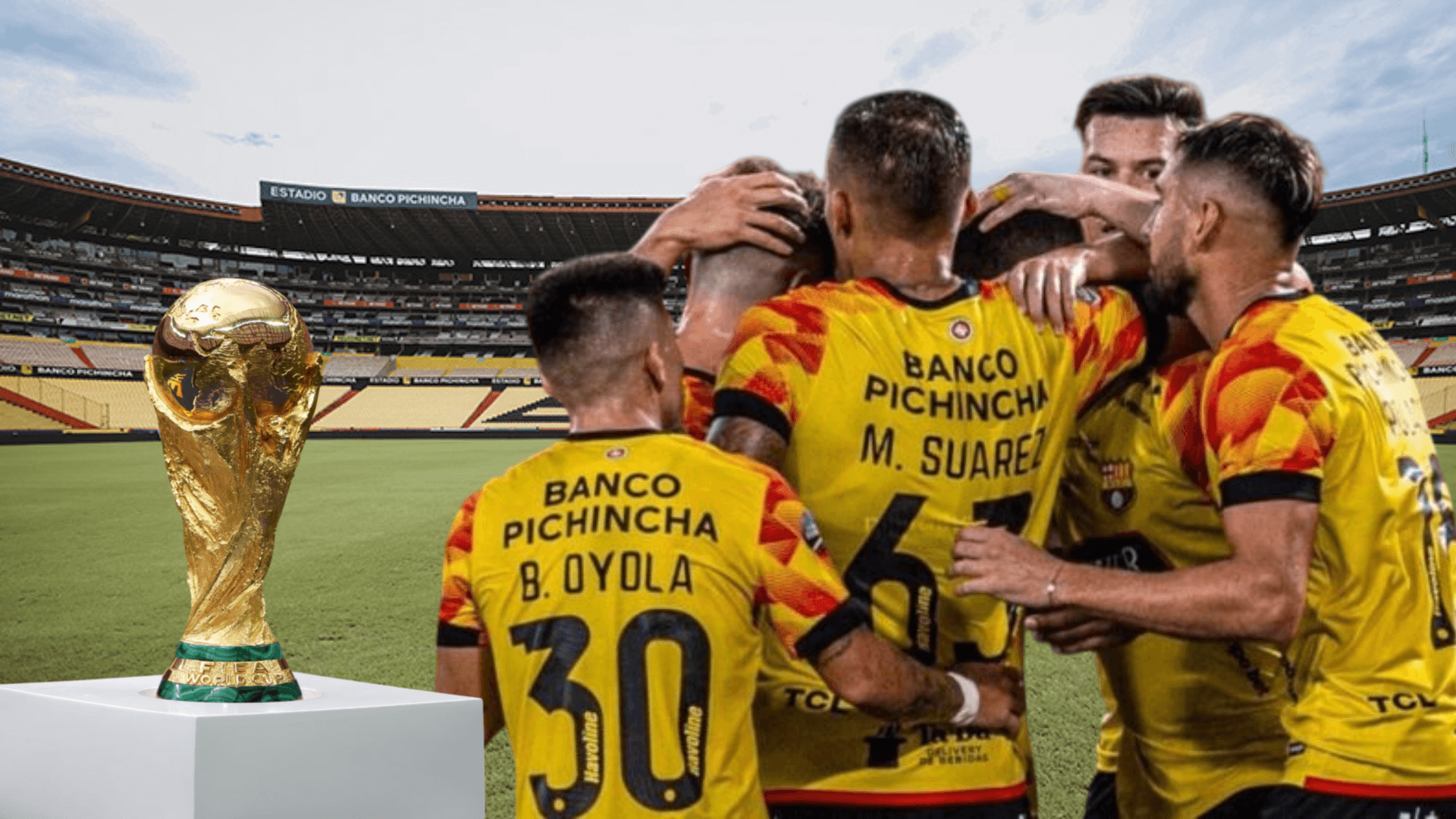 Jugadores de Barcelona SC (Foto tomada de: Municipio de Guayaquil/API/Bloomerang)