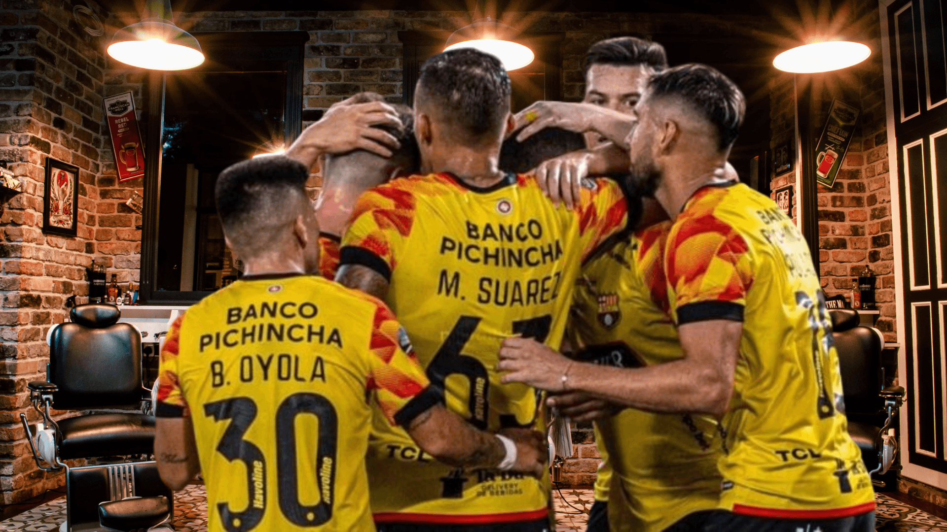Jugadores de Barcelona SC (Foto tomada de: Pons/API)
