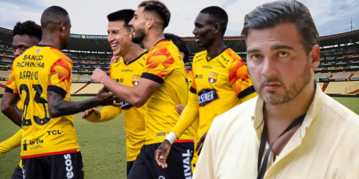 Jugadores de Barcelona SC y Antonio Álvarez (Foto tomada de: Municipio de Guayaquil/API)