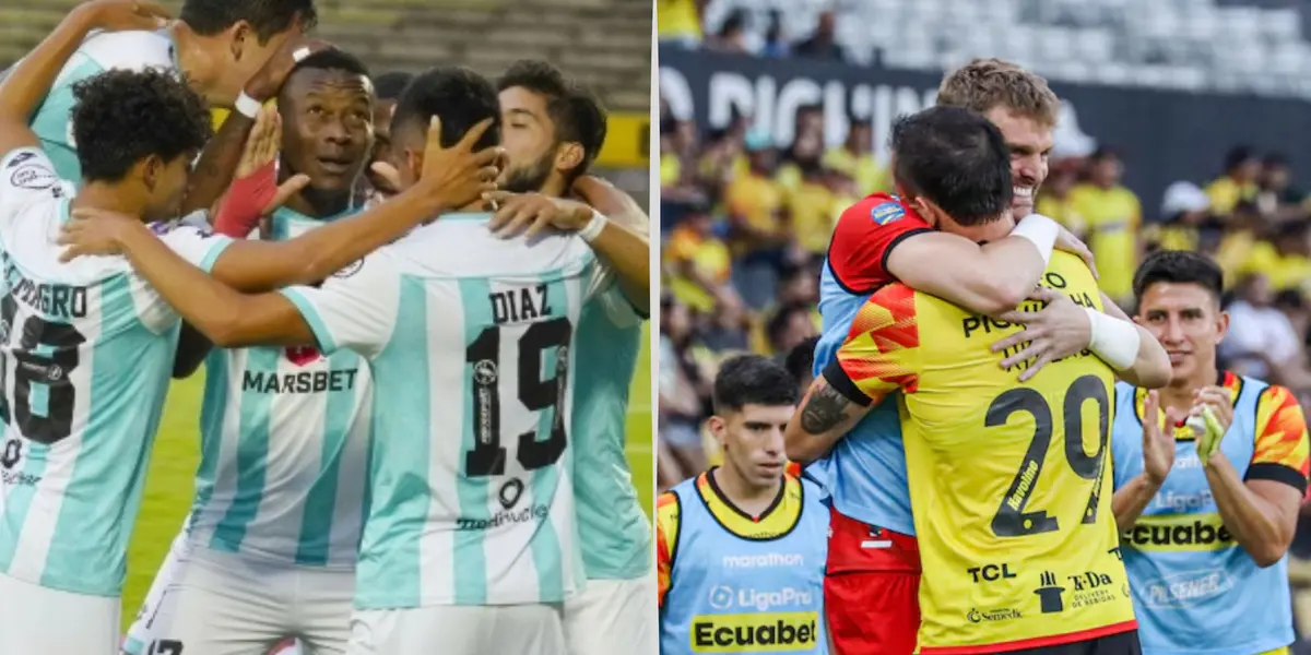 Jugadores de Barcelona SC y de Cumbayá (Foto tomada de: API)