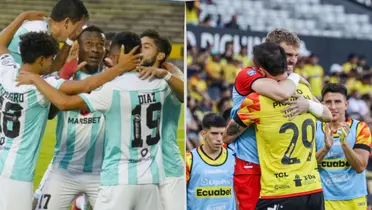 Jugadores de Barcelona SC y de Cumbayá (Foto tomada de: API)