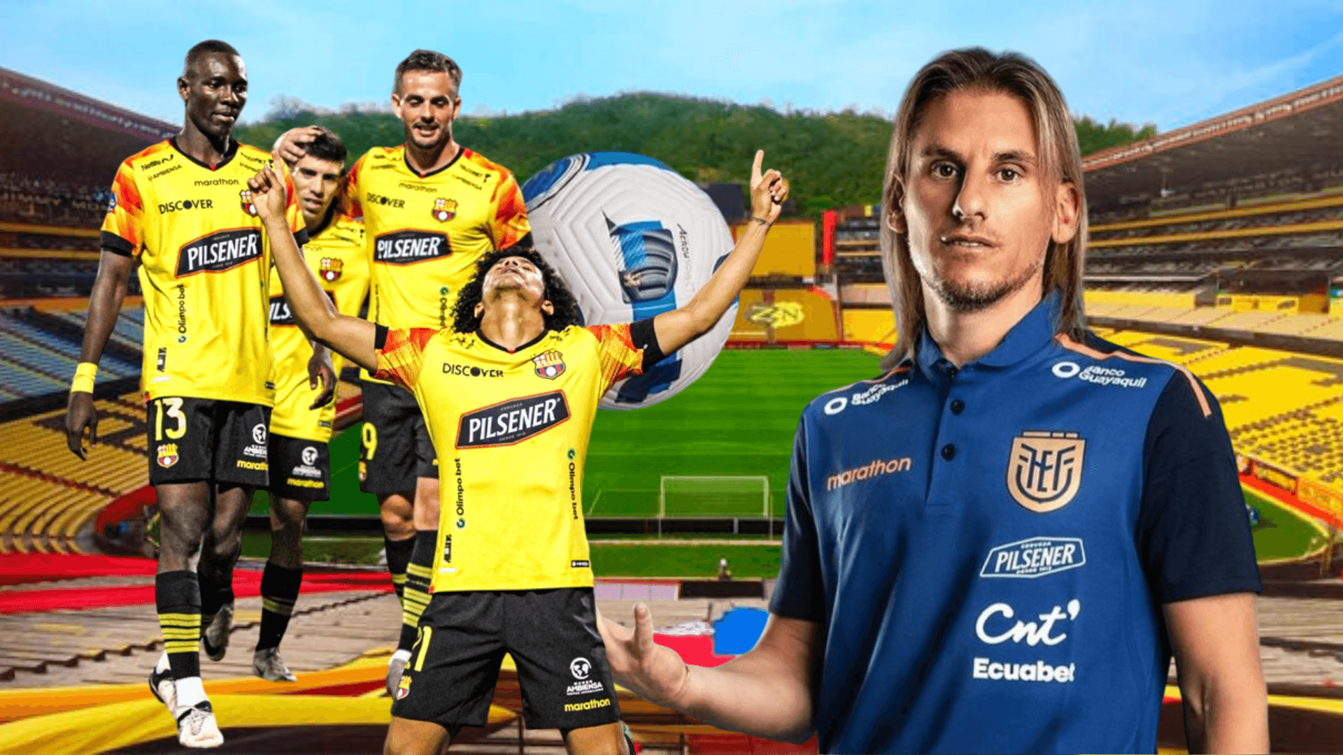 Jugadores de Barcelona SC y Sebastián Beccacece (Foto tomada de: Barcelona SC/API)