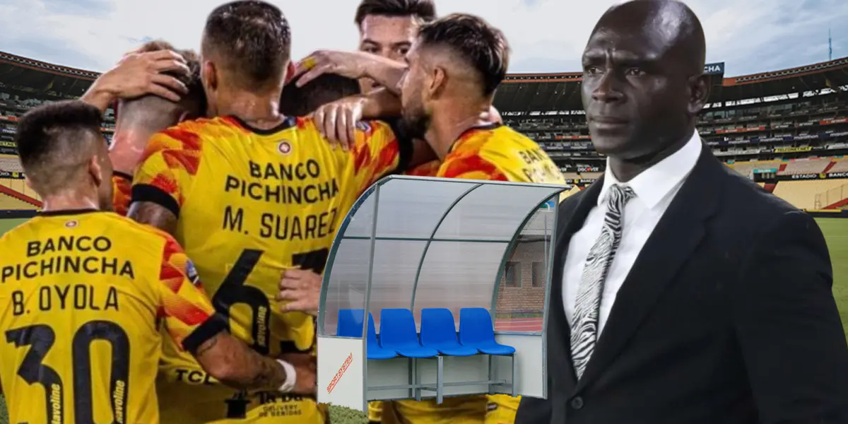 Jugadores de Barcelona SC y Segundo Alejandro Castillo (Foto tomada de: Municipio de Guayaquil/API/Sport)