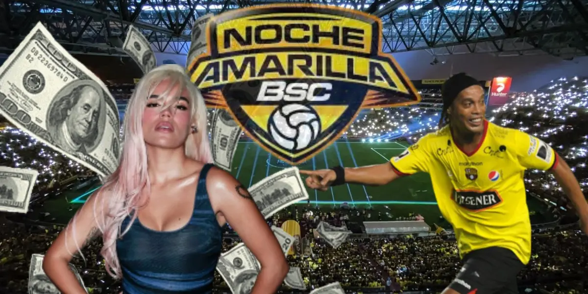 Karol G podría ser invitada a la Noche Amarilla, lo que le pagarían, Ronaldinho cobró 200 mil