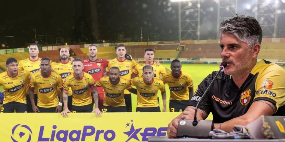 La alineación de Barcelona SC para enfrentar a Aucas, sin Allen Obando