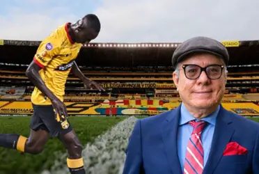 La celebración de Vito Muñoz al triunfo de BSC ante LDU, con baile incluido