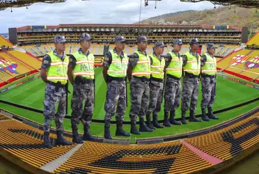 La dirigencia de Barcelona SC dispuso de un fuerte operativo de seguridad para esta noche