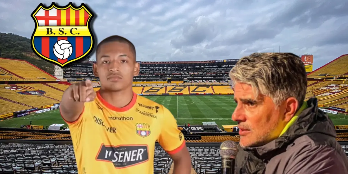 La drástica decisión de Diego López con Jhon Acurio, es una de las promesas de Barcelona SC