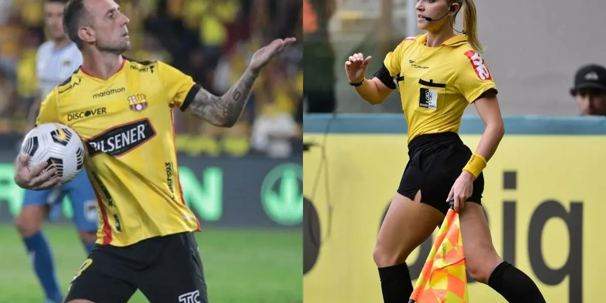 La jueza brasileña de fútbol se acordó del 10