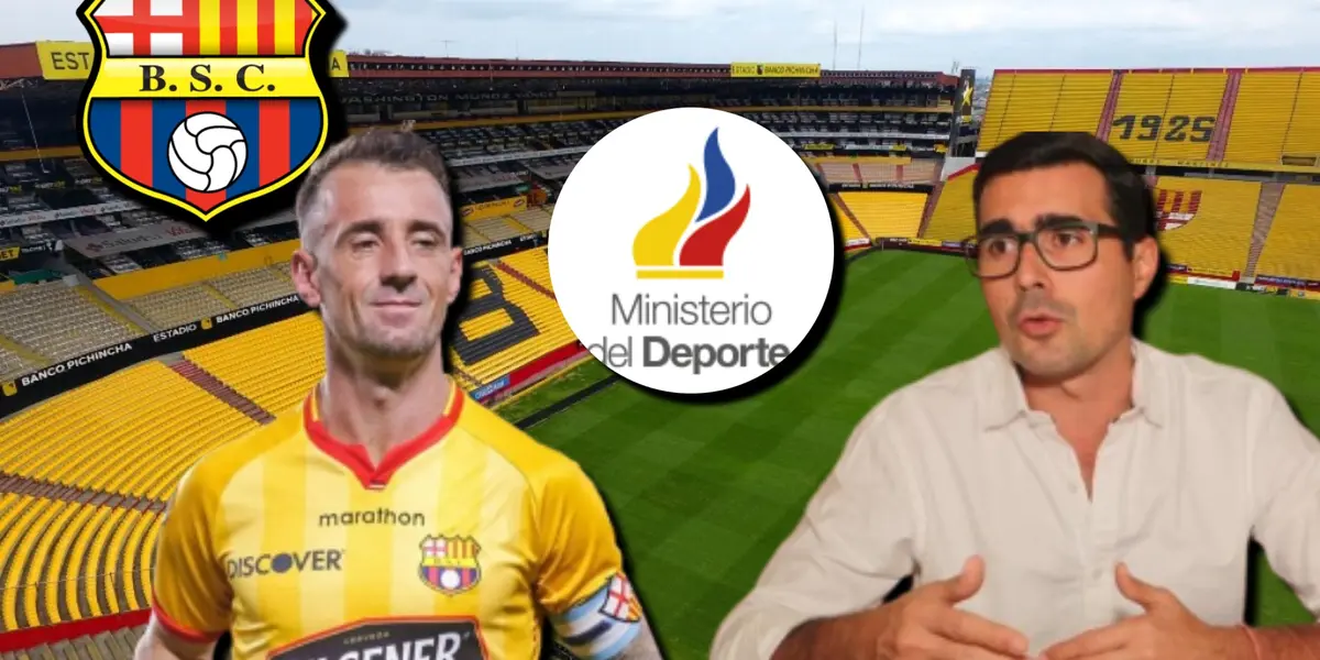 La respuesta de Damián Díaz sobre el accionar del Ministerio de Deporte contra Barcelona SC