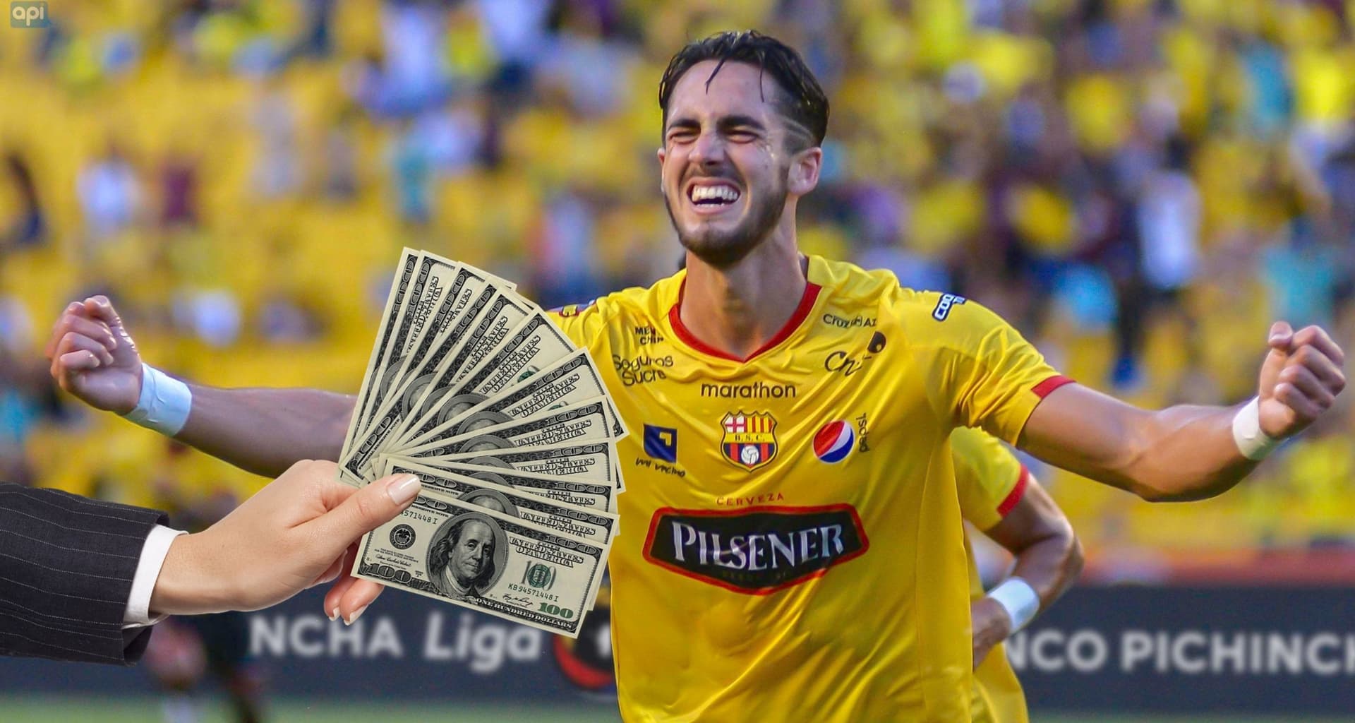 Leonardo Campana fue parte Barcelona SC y por eso el equipo recibirá dinero por los derechos de formación