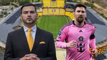 Lionel Messi y Antonio Álvarez (Foto tomada de: Barcelona SC/Transfermarkt/API)