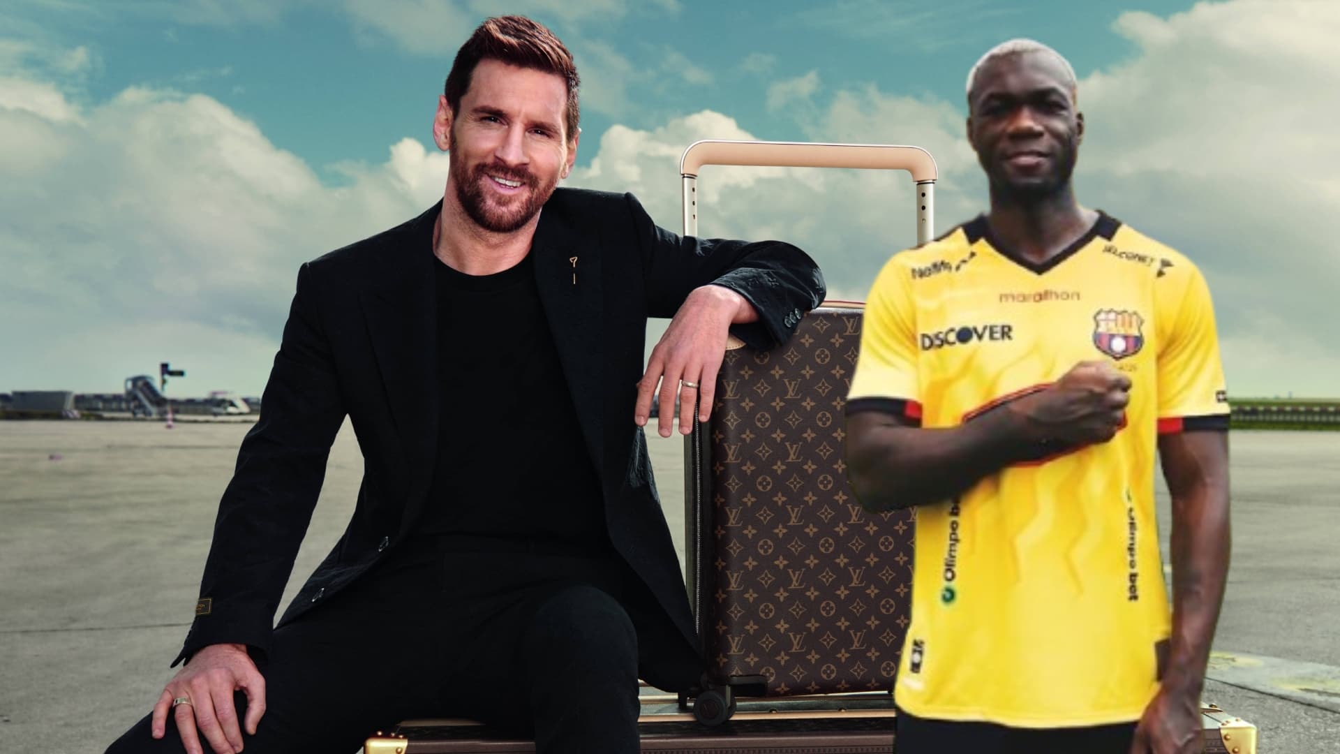 Lionel Messi y Felipe Caicedo / Foto de: Un Solo Ídolo