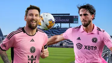 Lionel Messi y Leonardo Campana (Foto tomada de: Selección Argentina/MLS/Spiegel)