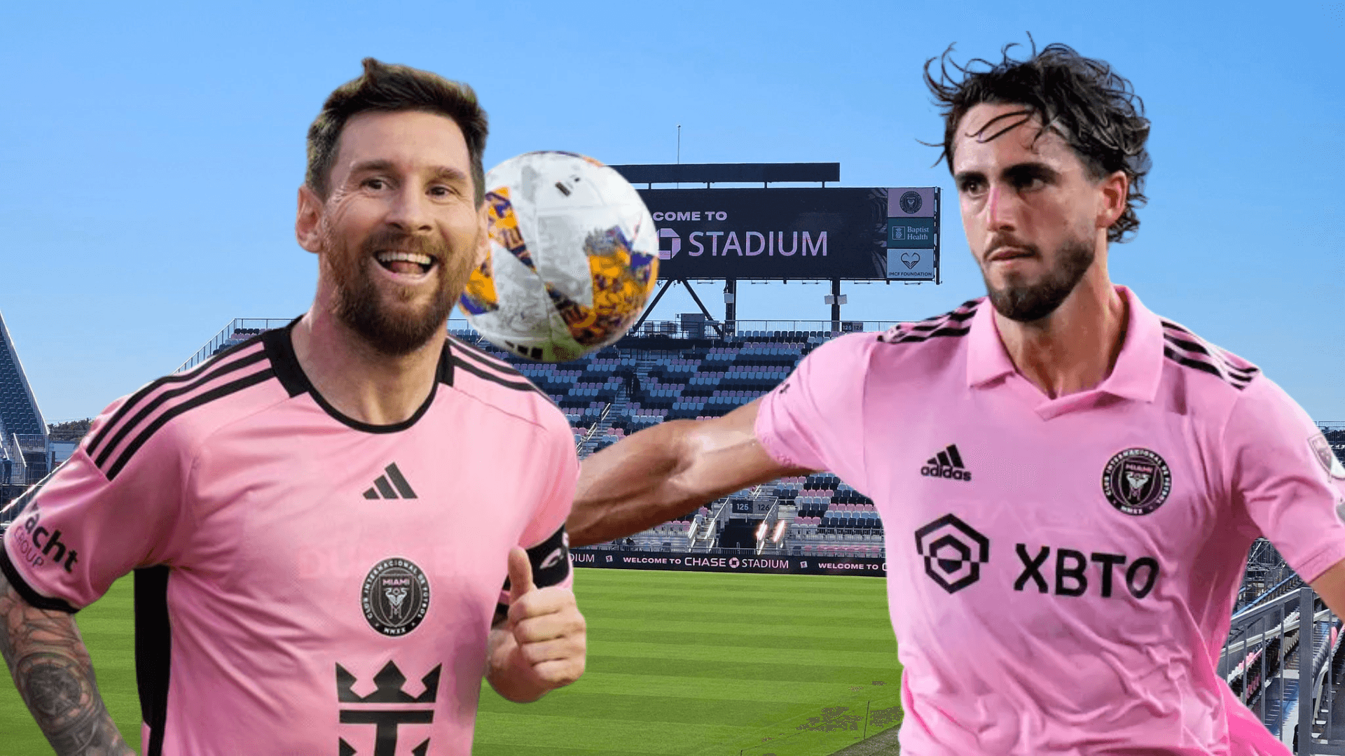 Lionel Messi y Leonardo Campana (Foto tomada de: Selección Argentina/MLS/Spiegel)