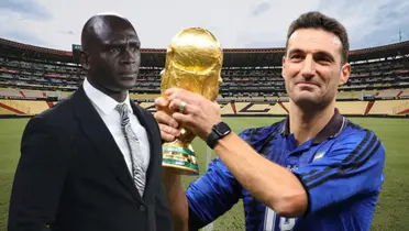 Lionel Scaloni y Segundo Alejandro Castillo (Foto tomada de: Municipio de Guayaquil/API/ALL In)