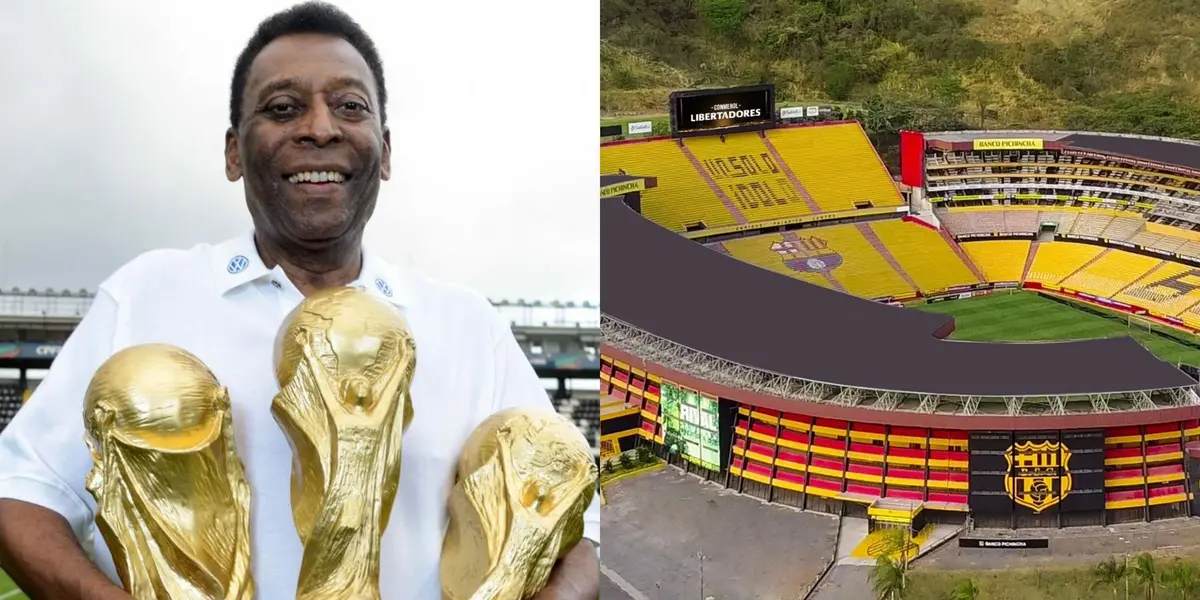Lo ponen en el primer lugar como jugador en la historia y Pelé dijo esto del Monumental de Barcelona SC