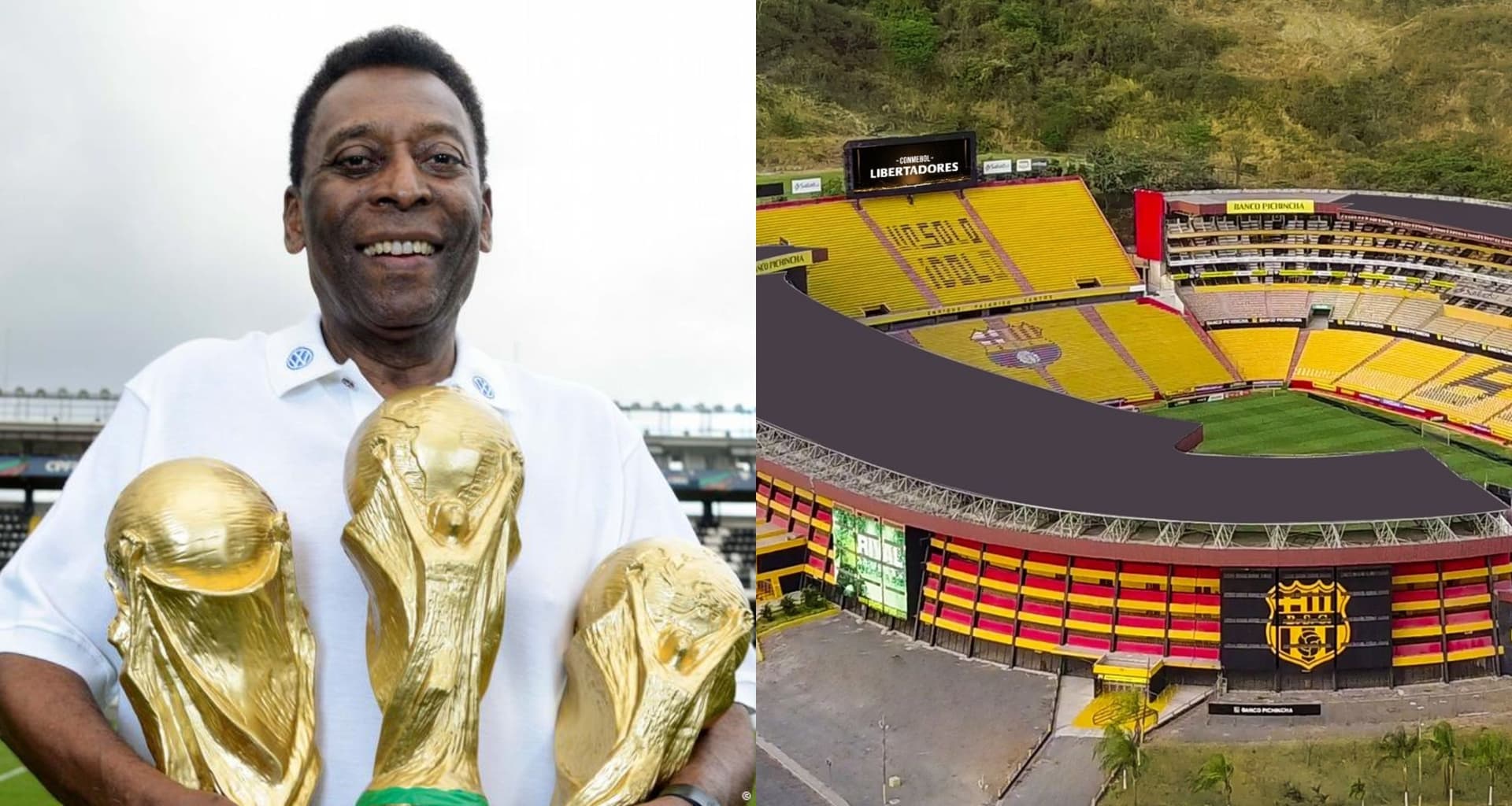 Lo ponen en el primer lugar como jugador en la historia y Pelé dijo esto del Monumental de Barcelona SC