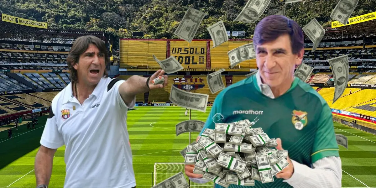 Lo que gana ahora Gustavo Costas en Bolivia, Barcelona SC le debía 600 mil en sueldos
