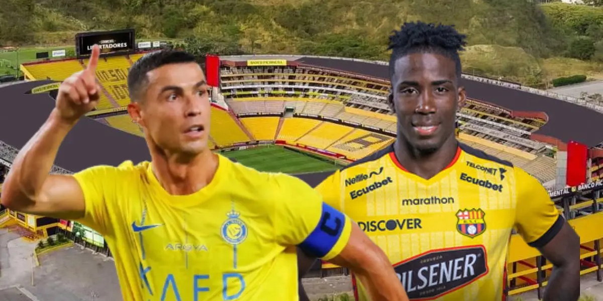 Lo que hizo Adonis Preciado en Barcelona SC para parecerse a Cristiano Ronaldo