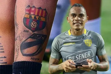 Lo que hizo Jonatan Álvez con su tatuaje del escudo del ídolo del Ecuador