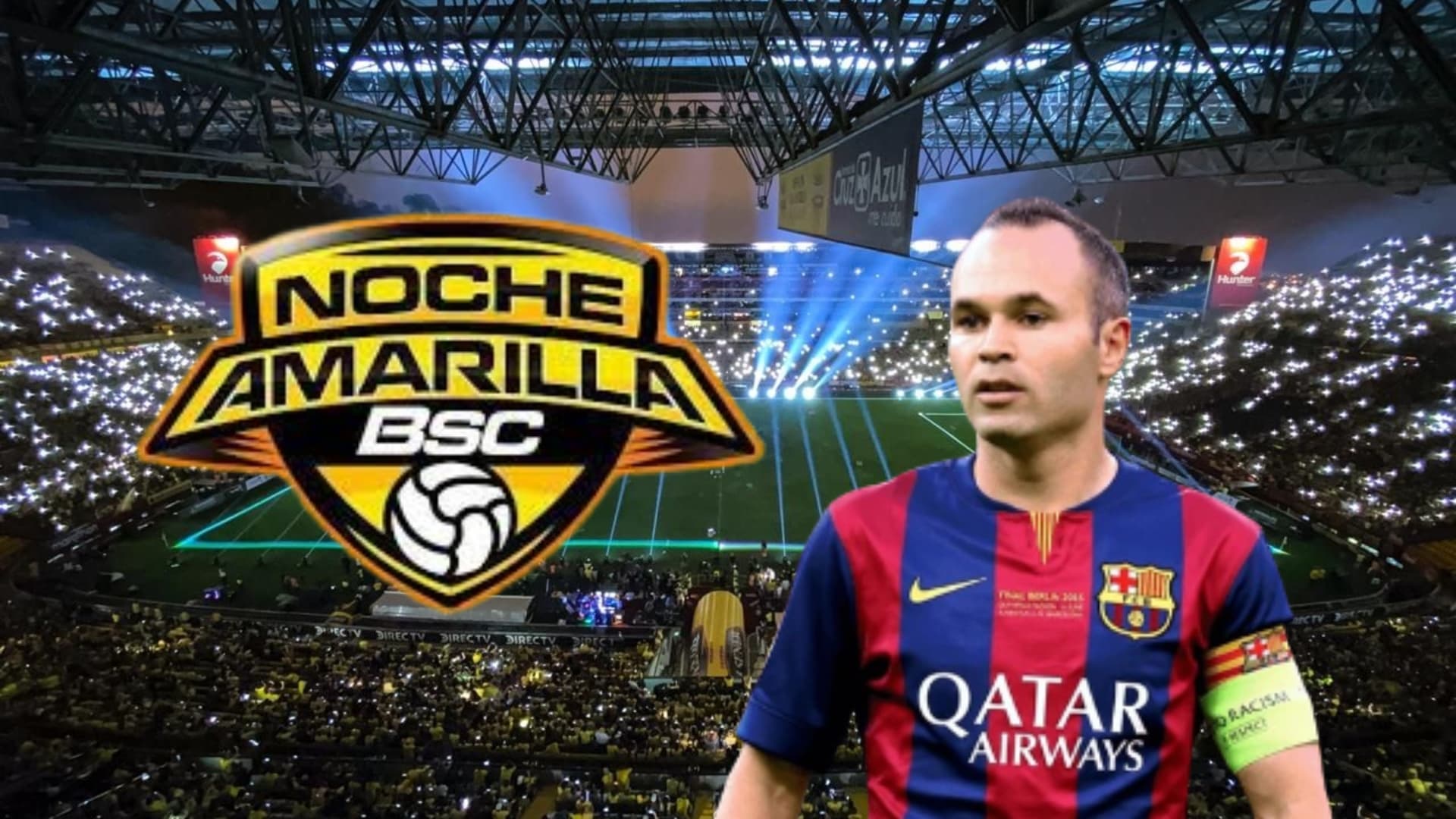 Los detalles de la Noche Amarilla, decían que Iniesta sería el invitado por Barcelona SC