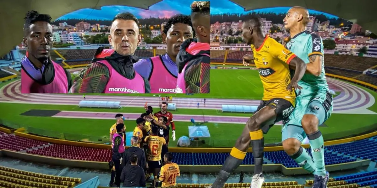 Luego de las polémicas decisiones del árbitro central, Barcelona supo mantener el empate jugando con uno menos en cancha ante Cumbayá.