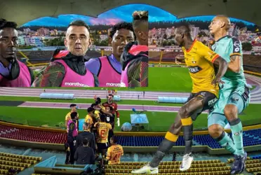 Luego de las polémicas decisiones del árbitro central, Barcelona supo mantener el empate jugando con uno menos en cancha ante Cumbayá.