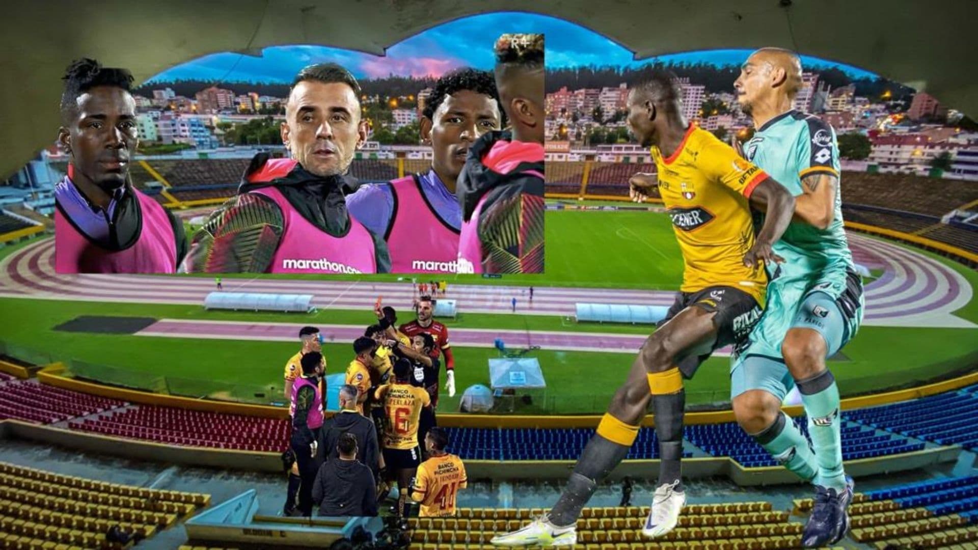 Luego de las polémicas decisiones del árbitro central, Barcelona supo mantener el empate jugando con uno menos en cancha ante Cumbayá.