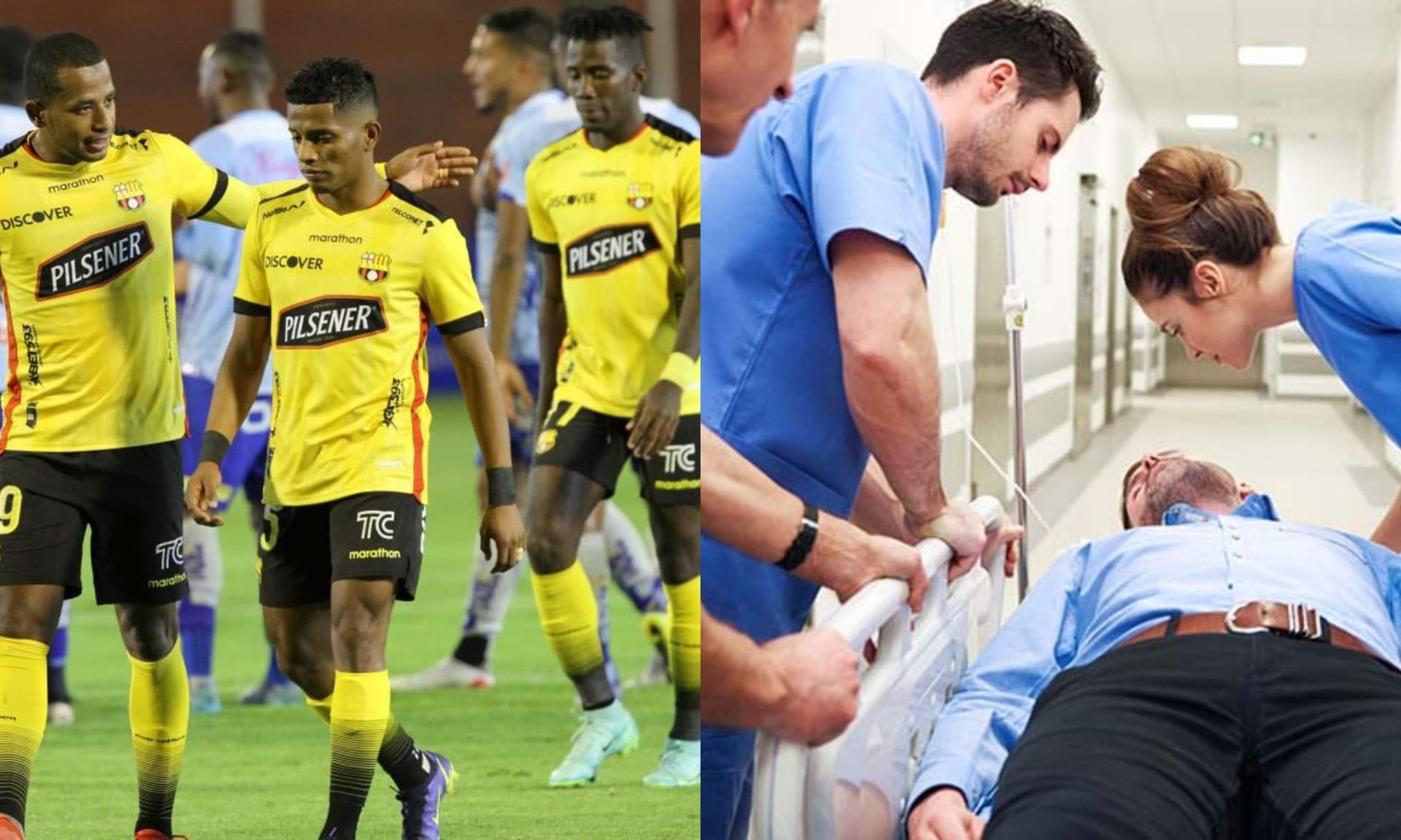 Mientras el Ídolo jugaba, un futbolista fue llevado de emergencia al hospital