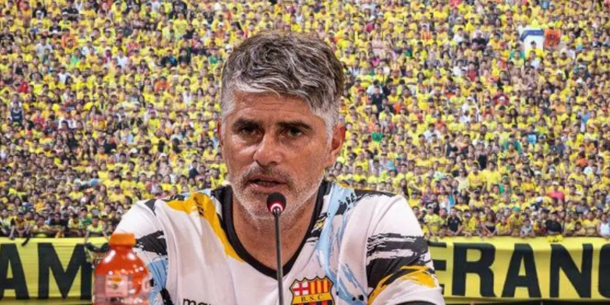 Mira lo que dijo el entrenador de Barcelona SC luego de perder la etapa